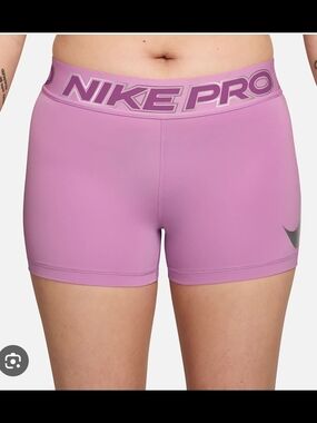 NWT Nike Pro Women's Lavender Compression Bike Shorts Size XL